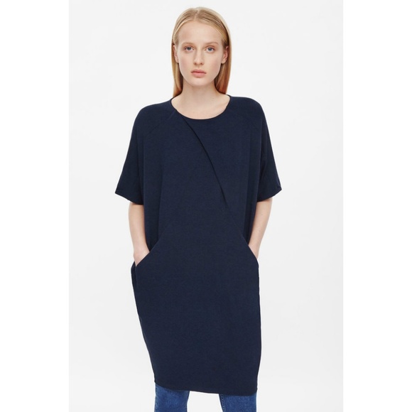 navy cocoon dress